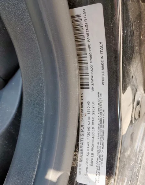 ZAM57RSA0G1169060